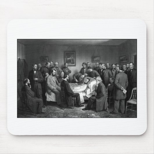 Tapis De Souris Le lit de mort de Lincoln (Devant)