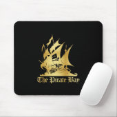 Tapis De Souris Le logo d'or de baie de pirate (Avec souris)