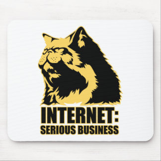 Tapis De Souris le lolcat l'Internet est des affaires sérieuses