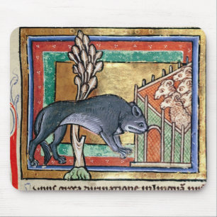 Tapis De Souris Le loup de milliseconde Roy A en dehors d'un