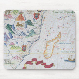 Tapis De Souris Le Madagascar et littoral africain est