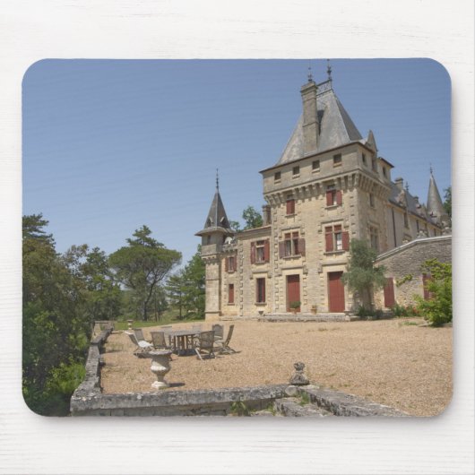 Tapis De Souris Le magnifique Château de Pressac et jardin (Devant)