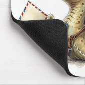 Tapis De Souris Le Mailman d'escargot livre du courrier (Coin)