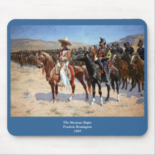Tapis De Souris Le major mexicain de Frederic Remington (1889)