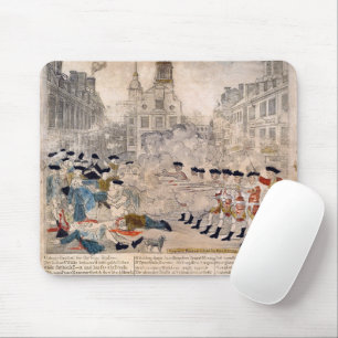 Tapis De Souris Le massacre de Boston Paul Revere King Street