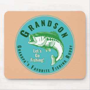 Tapis De Souris Le meilleur compagnon de pêche de Papy