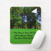 Tapis De Souris Le meilleur jour du golf Mousepad (Avec souris)