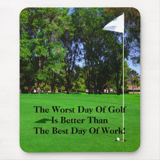 Tapis De Souris Le meilleur jour du golf Mousepad (Devant)
