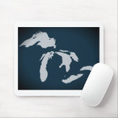 Tapis De Souris Le Michigan et les Great Lakes (Avec souris)