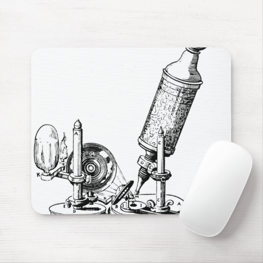 Tapis De Souris Le microscope de Robert Hooke (Avec souris)