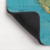 Tapis De Souris Le monde, la projection de Mercator (Coin)