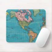 Tapis De Souris Le monde, la projection de Mercator (Avec souris)