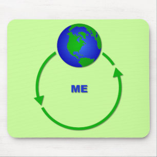 Tapis De Souris Le monde tourne autour de moi l'humour drôle de