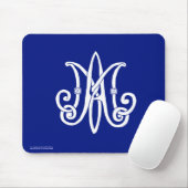 Tapis De Souris Le monogramme Mousepad de Mary (Avec souris)