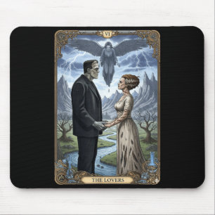 Tapis De Souris Le monstre frankenstein et les amoureux de la mari