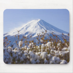 Tapis De Souris Le mont Fuji a couvert de neige