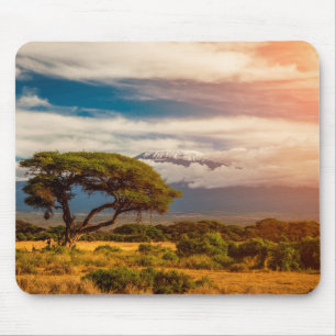 Tapis De Souris Le mont Kilimandjaro Amboseli, Kenya