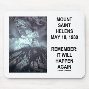 Tapis De Souris Le Mont Saint Helens le 18 mai 1980 se produira