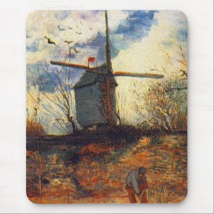 Tapis De Souris Le Moulin de la Galette Van Gogh