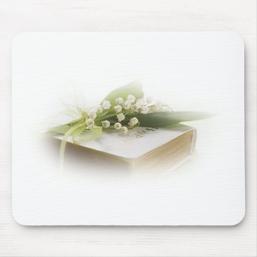 Tapis De Souris le muguet avec la bible (Devant)
