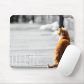Tapis De Souris Le nom fait sur commande de photo orange mignonne (Avec souris)