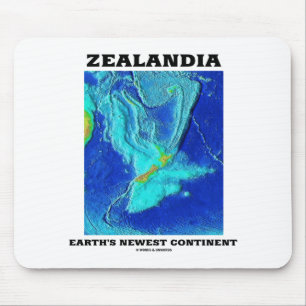 Tapis De Souris Le nouveau continent de la Terre de Zealandia