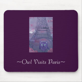 Tapis De Souris Le ~Owl visite Paris~