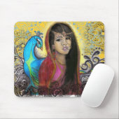 Tapis De Souris Le paon, mousepad (Avec souris)