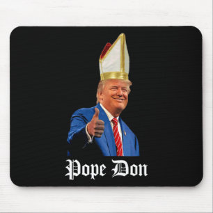 Tapis De Souris Le Pape Don - Donald Trump Nouveau Pape Catholique