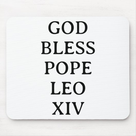 Tapis De Souris Le Pape Leo Xiv 3 (Devant)