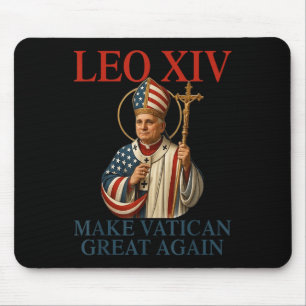Tapis De Souris Le Pape Léon Xiv Rendre la grandeur du Vatican au