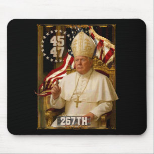 Tapis De Souris Le pape Trump amusant président Trump 1