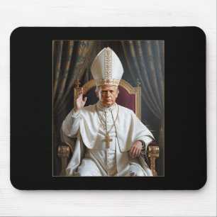 Tapis De Souris Le pape Trump drôle Trump Vatican Christian Retro