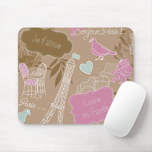 Tapis De Souris Le Paris Mousepad (Avec souris)