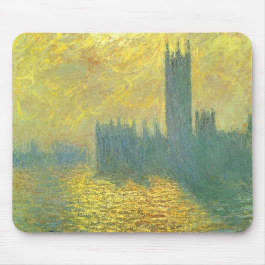 Tapis De Souris Le Parlement, ciel orageux de Claude Monet (Devant)