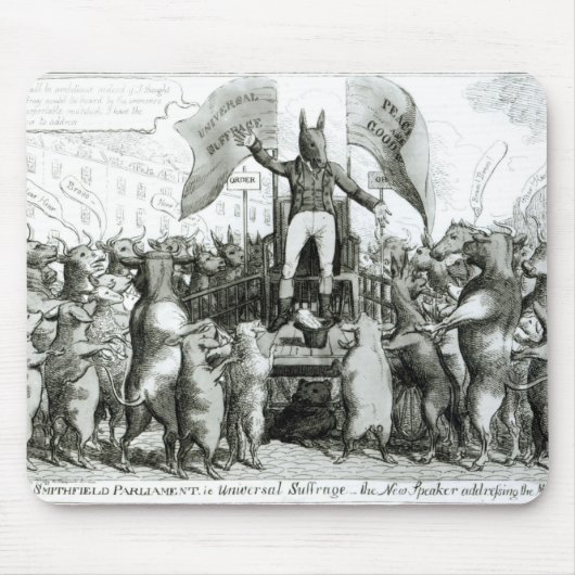 Tapis De Souris Le Parlement de Smithfield : Suffrage universel (Devant)