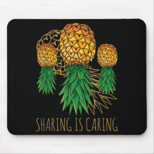 Tapis De Souris Le Partage Est Une Marque D'affection Ananas Hawaï
