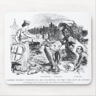 Tapis De Souris Le père la Tamise présente sa progéniture