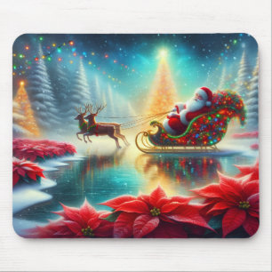 Tapis De Souris Le Père Noël vous regarde avant de poursuivre son