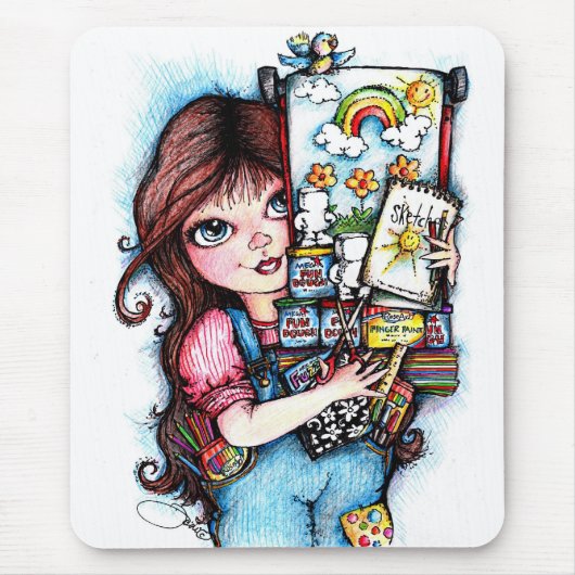 Tapis De Souris Le petit artiste (Devant)