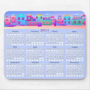 Tapis De Souris Le petit calendrier Mousepad de la ville 2011