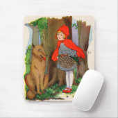 Tapis De Souris Le Petit Chaperon Rouge et le Loup (Avec souris)