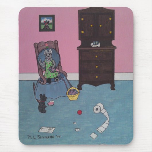 TAPIS DE SOURIS LE PETIT RASCAL DE GRANDMOM (Devant)