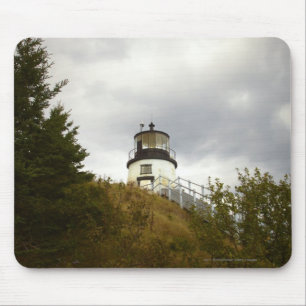 Tapis De Souris Le phare principal du hibou un jour nuageux