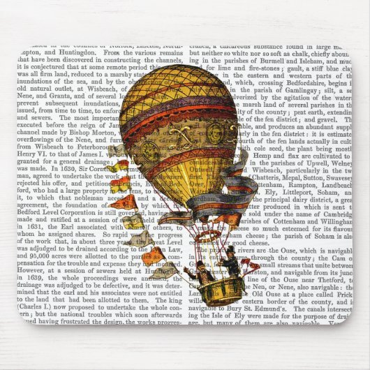 Tapis De Souris Le Pilote Hot Air Balloon (Devant)