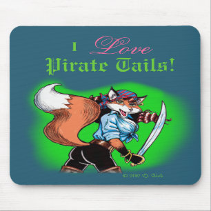 Tapis De Souris Le pirate coupe la queue Mousepad