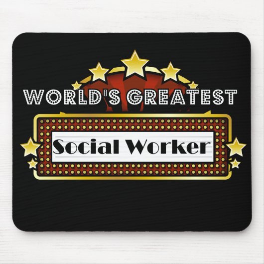 Tapis De Souris Le plus grand assistant social du monde (Devant)