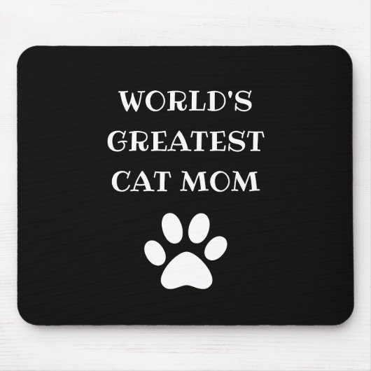 Tapis De Souris Le plus grand chat du monde personnalisé Maman Tex (Devant)
