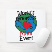 Tapis De Souris Le plus grand coeur Mimi du monde (Avec souris)