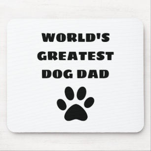 Tapis De Souris Le plus grand papa de chien du monde texte personn